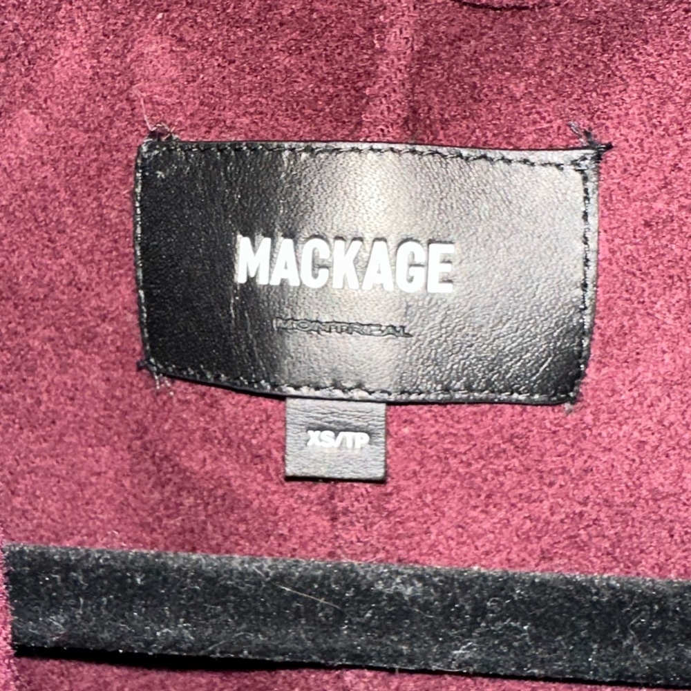 MACKAGE Mai Coat in Wine XS - Picture 6 of 9